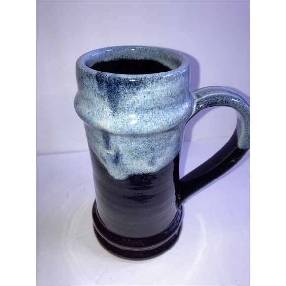 Renaissance Festival Beer Tankard 2001 Limited Edition Banner Oak Pottery Blue - Picture 3 of 6